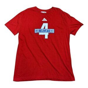 Montreal Canadiens Shirt Mens Large Jean Beliveau 4 Hockey Tee Coors Light NHL